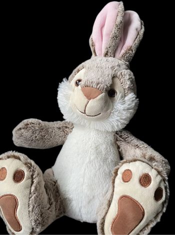 ❤️B2819 Peluche Doudou Lapin Rabbit Simba Toys Nicotoy  Marron Blanc Chiné