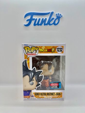 Funko Pop Dragon Ball Goku Ultra Instinct Sign 1232 Fall Convention 2022