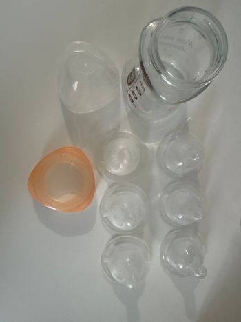 Biberon Dodie 150 ml + 3 tétines plates + 3 tétines rondes