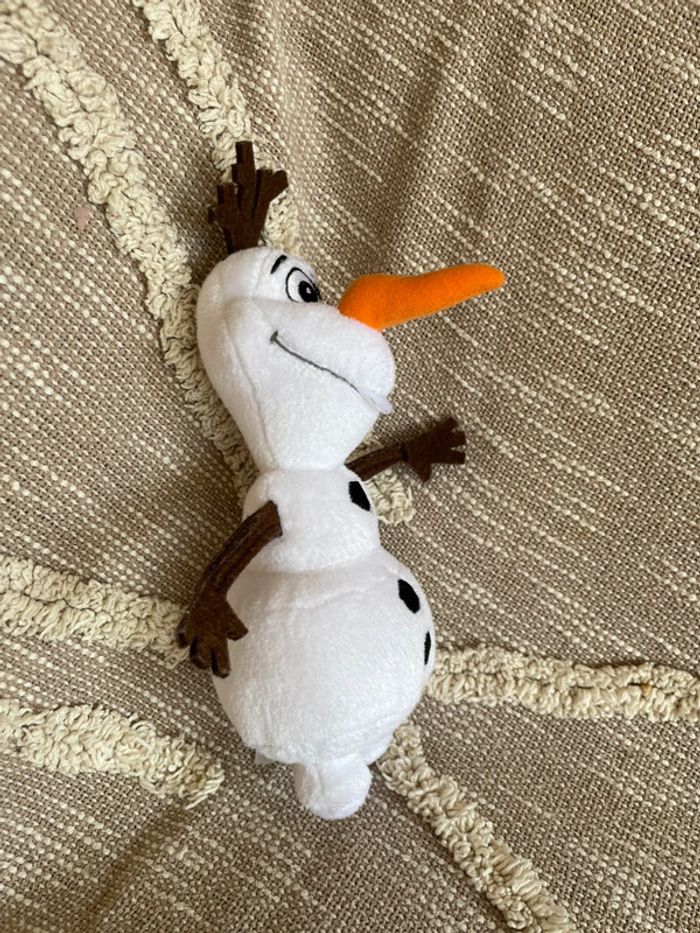 Peluche doudou 23cm Disney la reine des neiges olaf très bon état - photo numéro 2