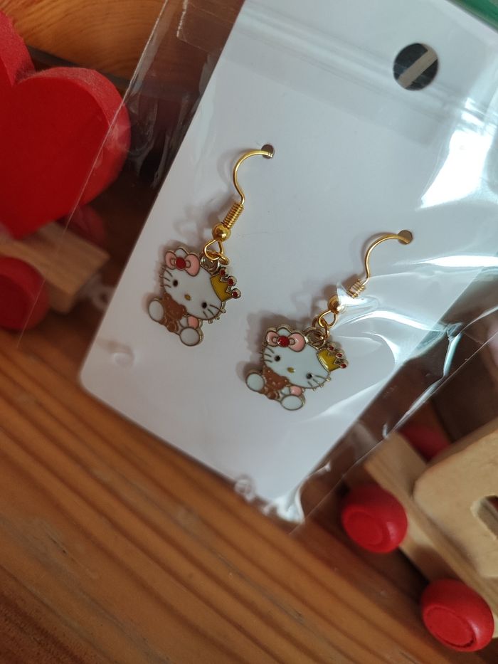 Boucles d'oreilles hello Kitty - photo numéro 5