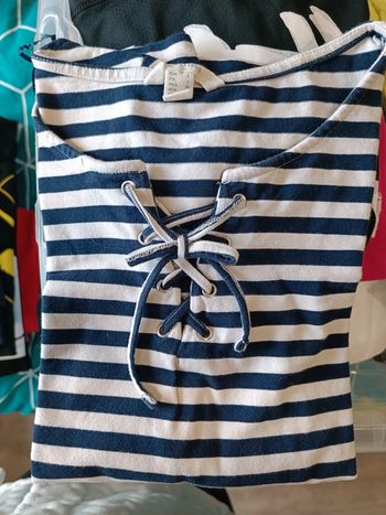 Tee shirt manches longues marinière