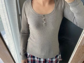 Pull col arrondi femme