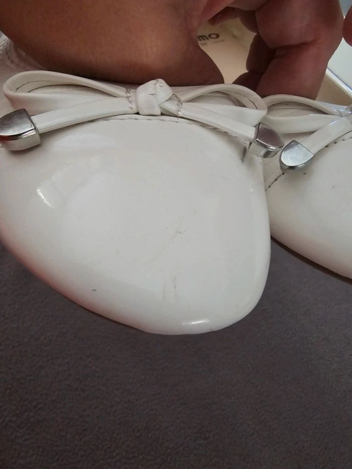 Ballerines T37 blanche gemo fille /ado / femme - photo numéro 10