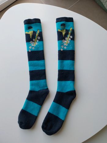 Chaussette de ski rayé marine/ bleu T