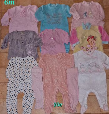 Lot 11pyjama 6mois