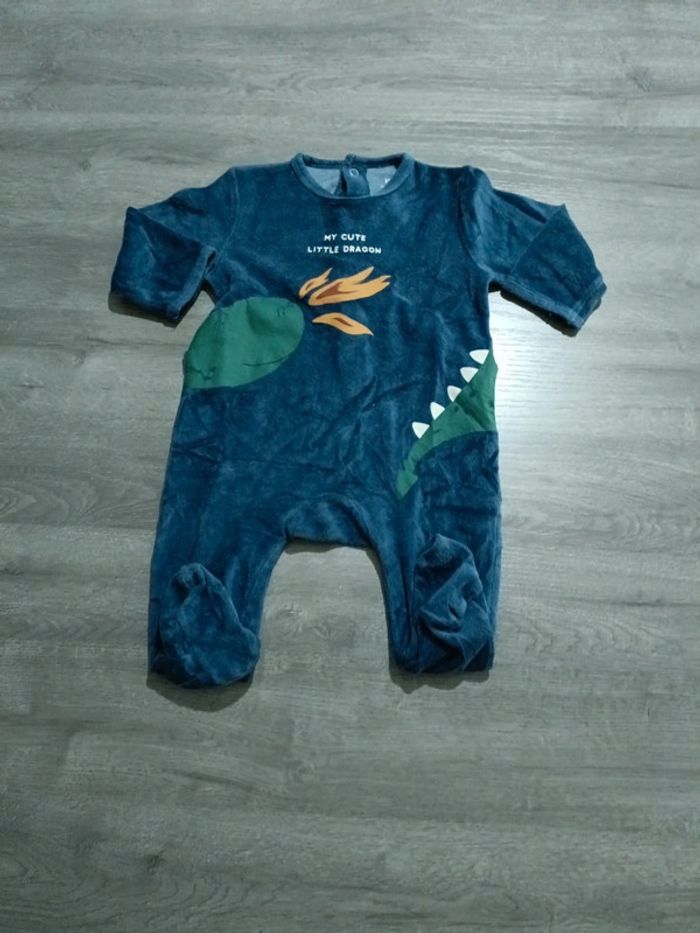 Grenouillère bébé 6 mois - Kiabi - Crocodile - Velours