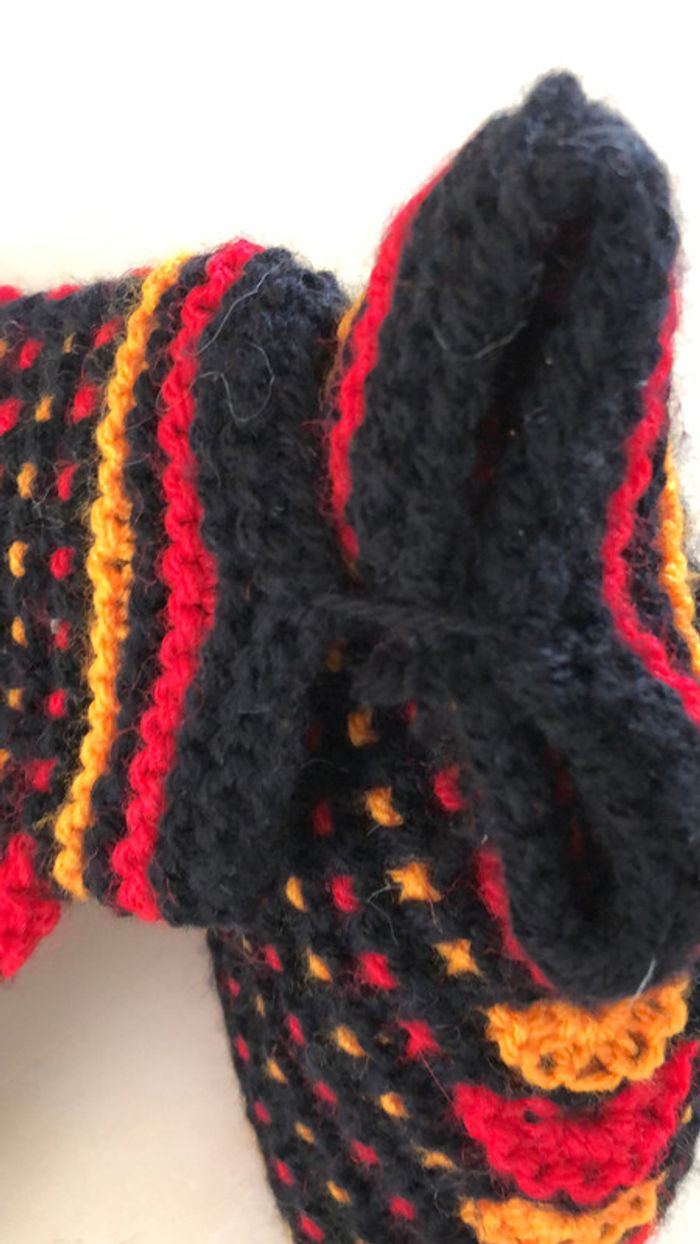 chaussons tricotés à la main - photo numéro 5