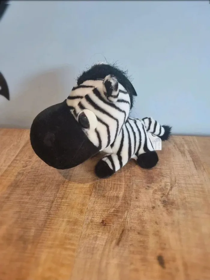 Peluche zèbre big headz 20cm - photo numéro 3
