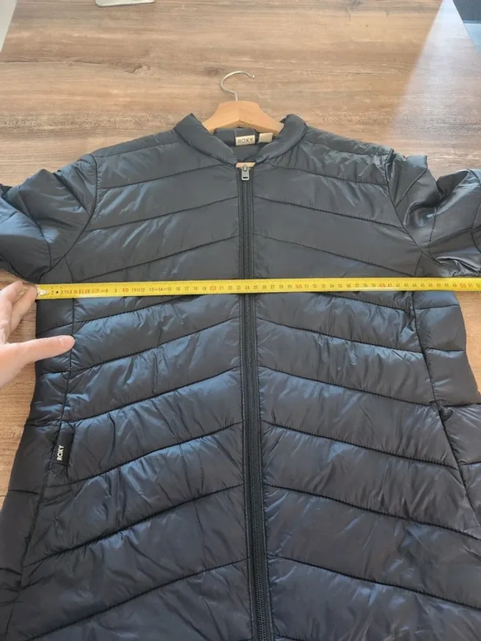 Doudoune fine veste imperméable manteau bleu marine taille S Roxy très bon état - photo numéro 9