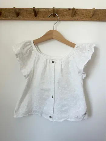 Haut brodé blanc Zeeman