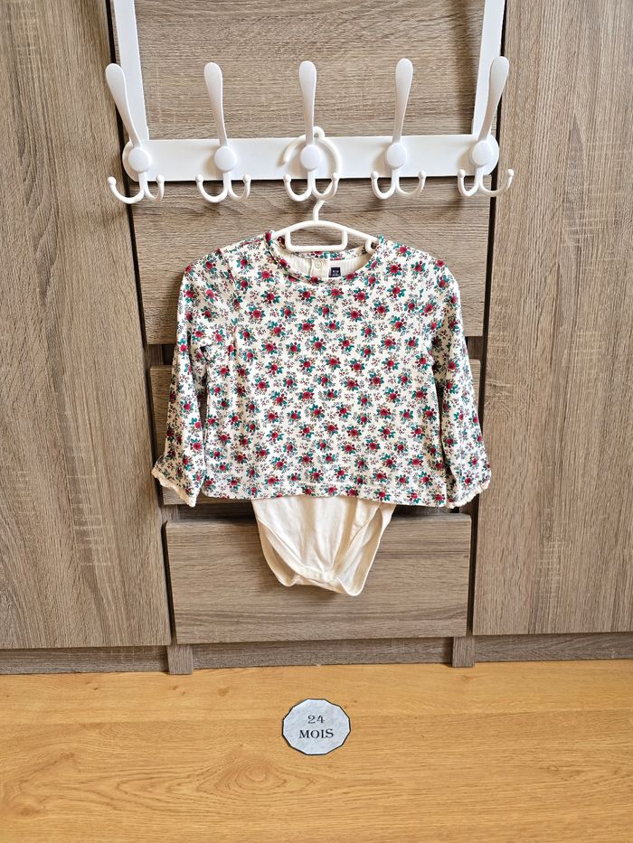 Vêtement Bébé Fille - Ensemble Robe/Body/Bonnet - Sergent Major - 24 mois 86 cm - photo numéro 3