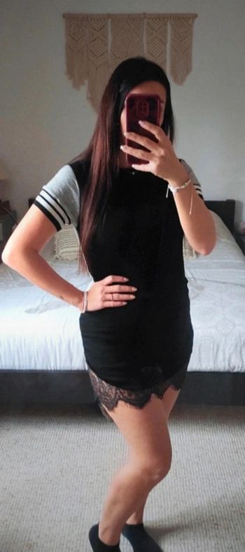 Robe Zara M noir et grise dentelle street wear