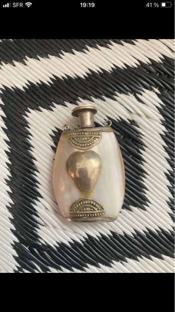 Pendentif nacré et argent 