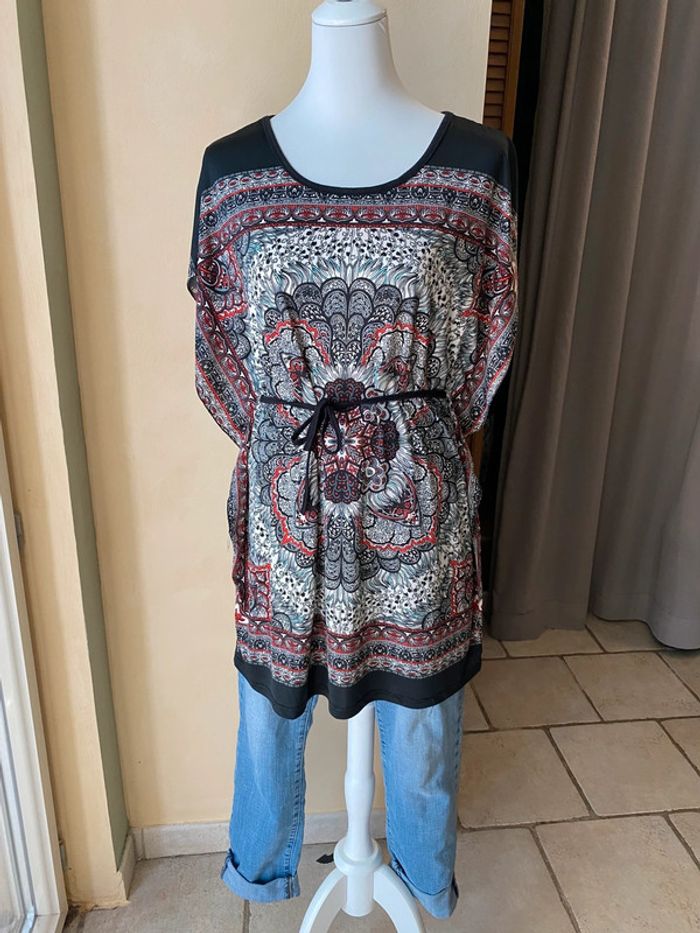Tunique à motifs vintage 2000’ M/L - photo numéro 2