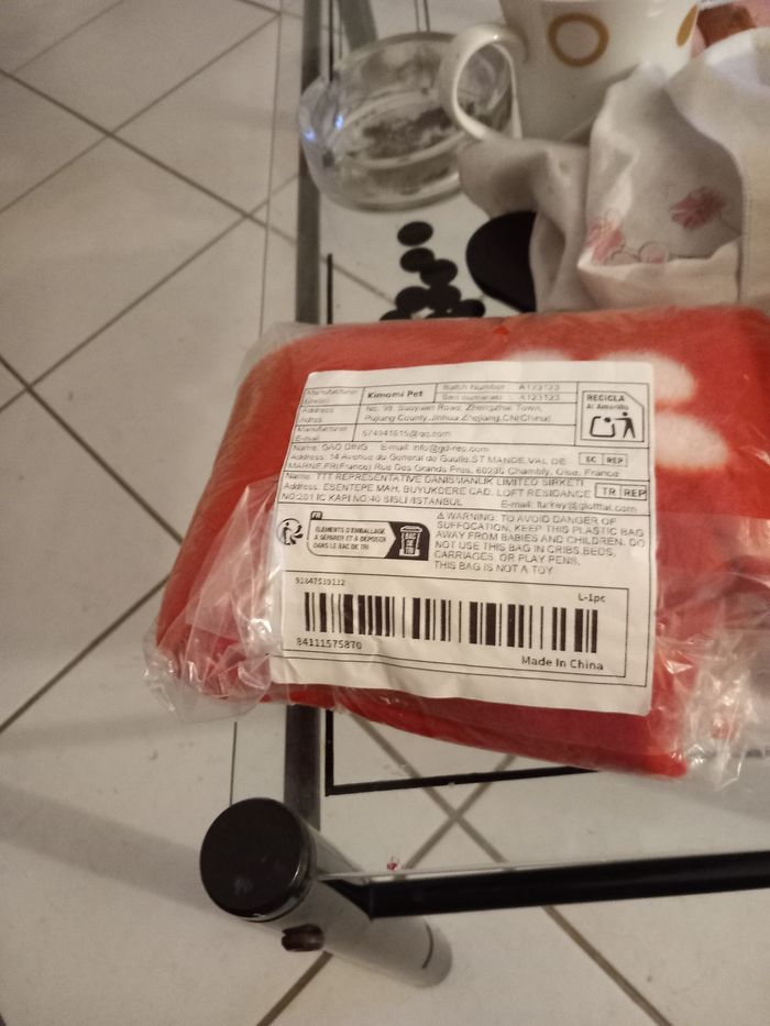 Plaid neuf. Pour animaux