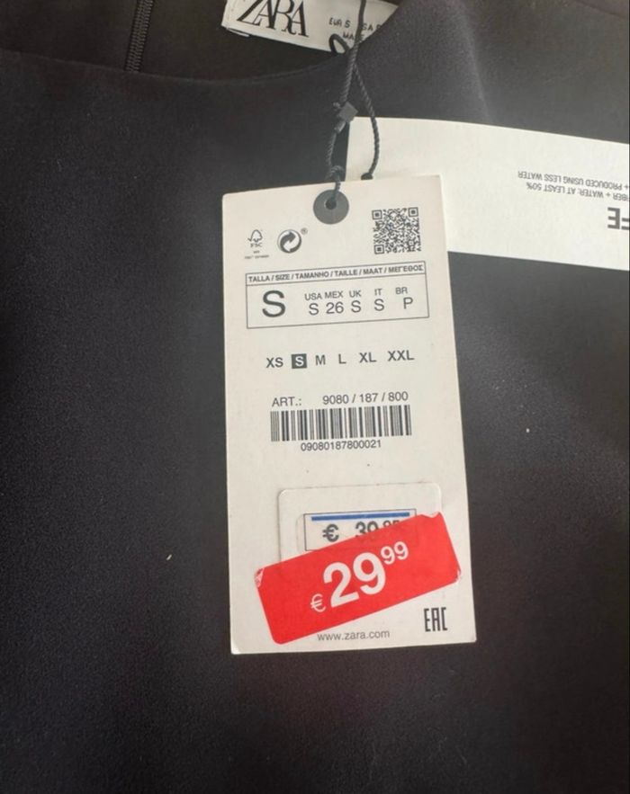 Robe Zara noir scintrée - photo numéro 3