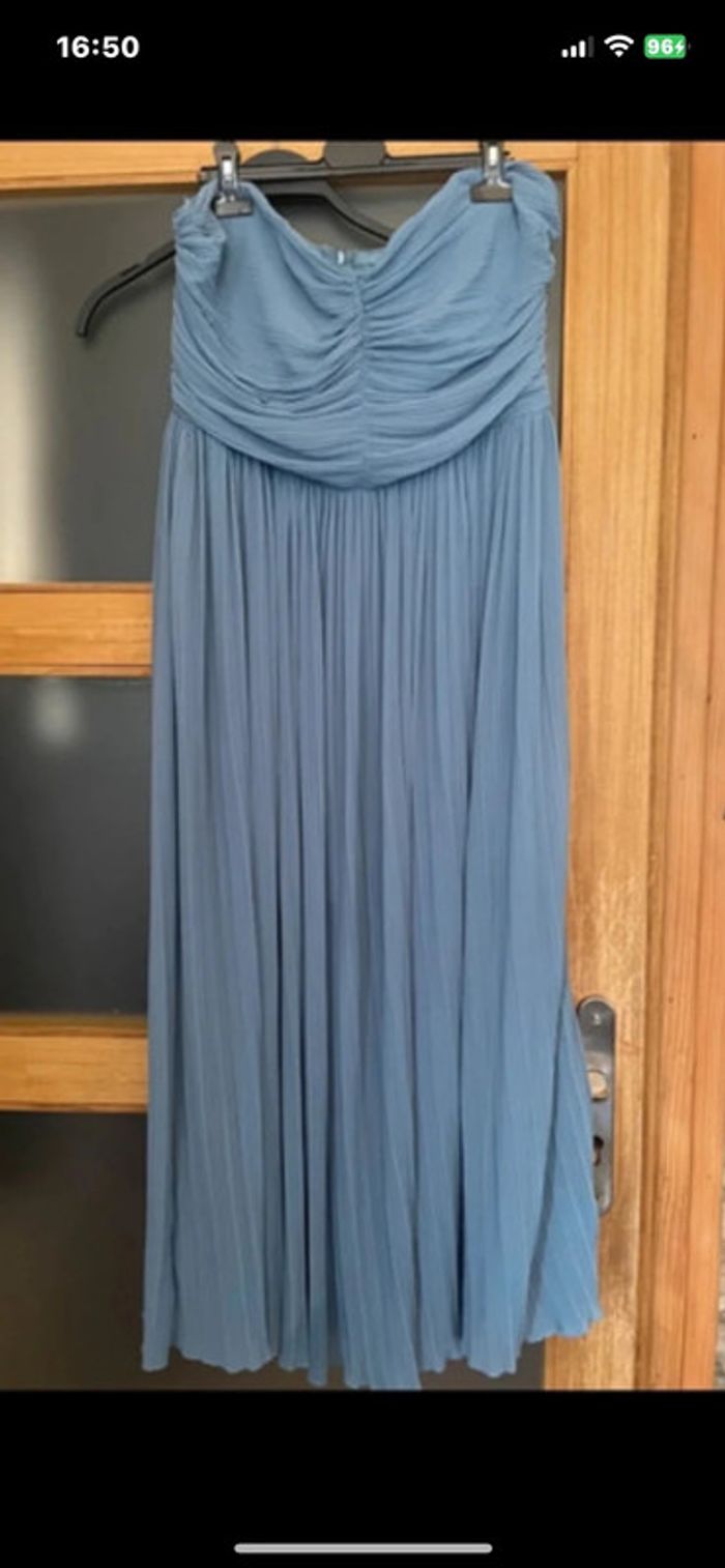 Belle robe été  bustier en mousseline Zara taille XL - photo numéro 2