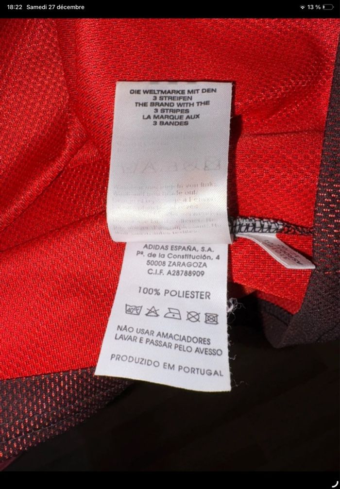 Maillot collector centenaire Real Madrid casillas Gk 5 Adidas 2002 football 16 ans/M adulte - photo numéro 6