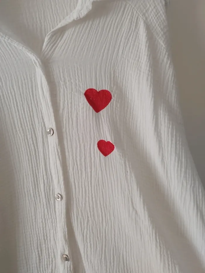Chemise longue femme gaze de coton - photo numéro 2
