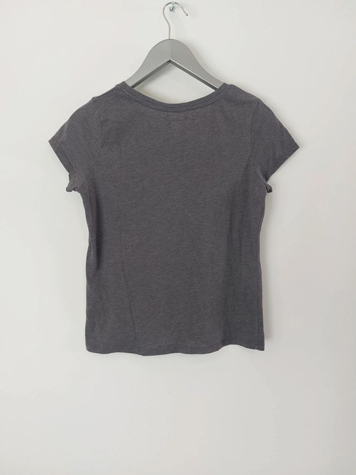 Tee shirt gris fille - photo numéro 4
