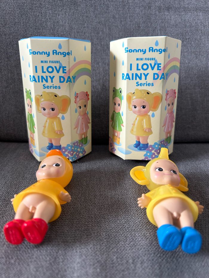 Lot Sonny Angel I love rainy day canard éléphant jaune neufs - photo numéro 2