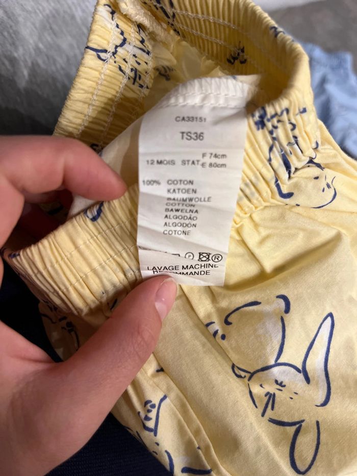 Lot 2 shorts enfants 12 mois - photo numéro 3