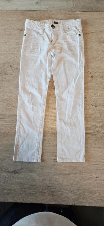 Pantalon gris très clair, slim, Zara Kids, taille 4/5 ans