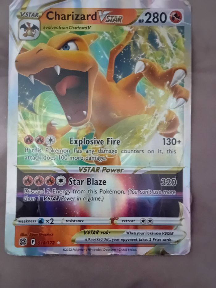 Grande carte charizard