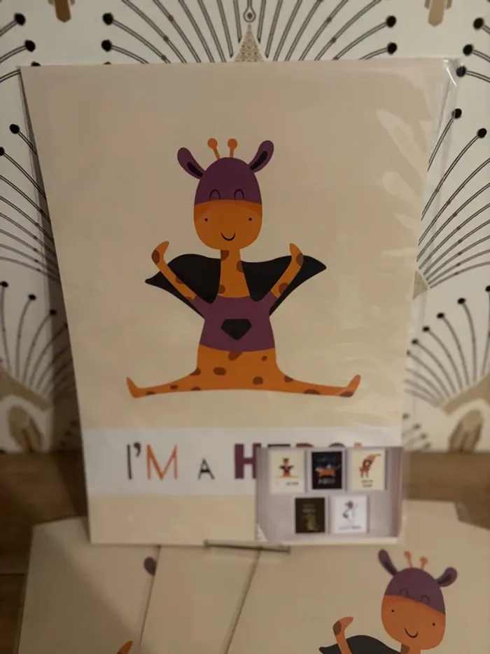 Affiches “Super Hero Jungle” pour chambre enfant