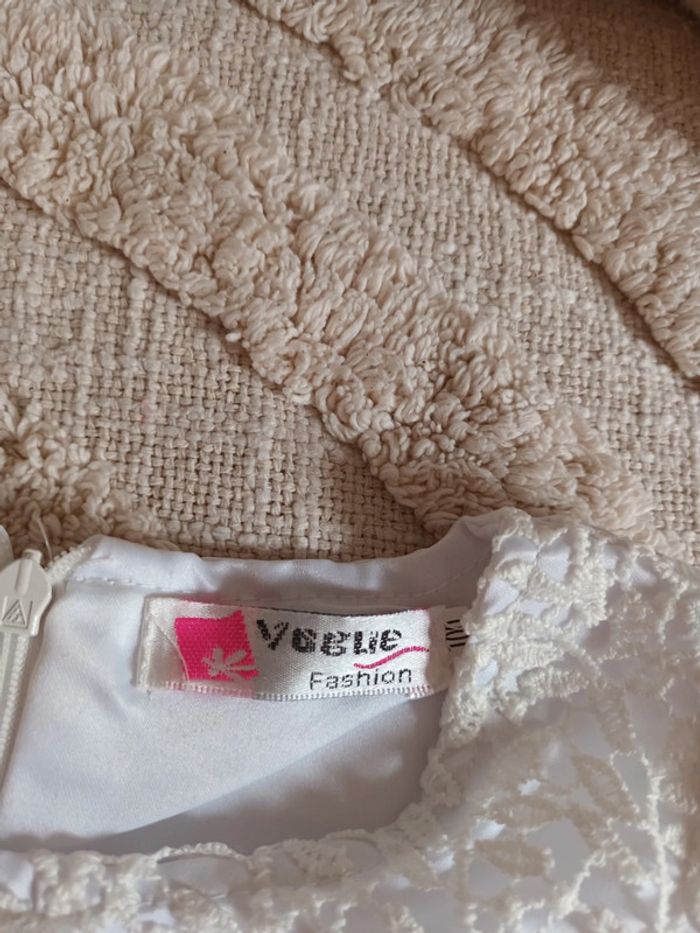 Robe de mariée fille avec tulle & dentelle taille 3 ans - photo numéro 2
