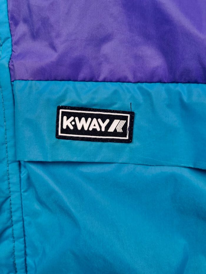K-Way violet bleu Taille M - photo numéro 6