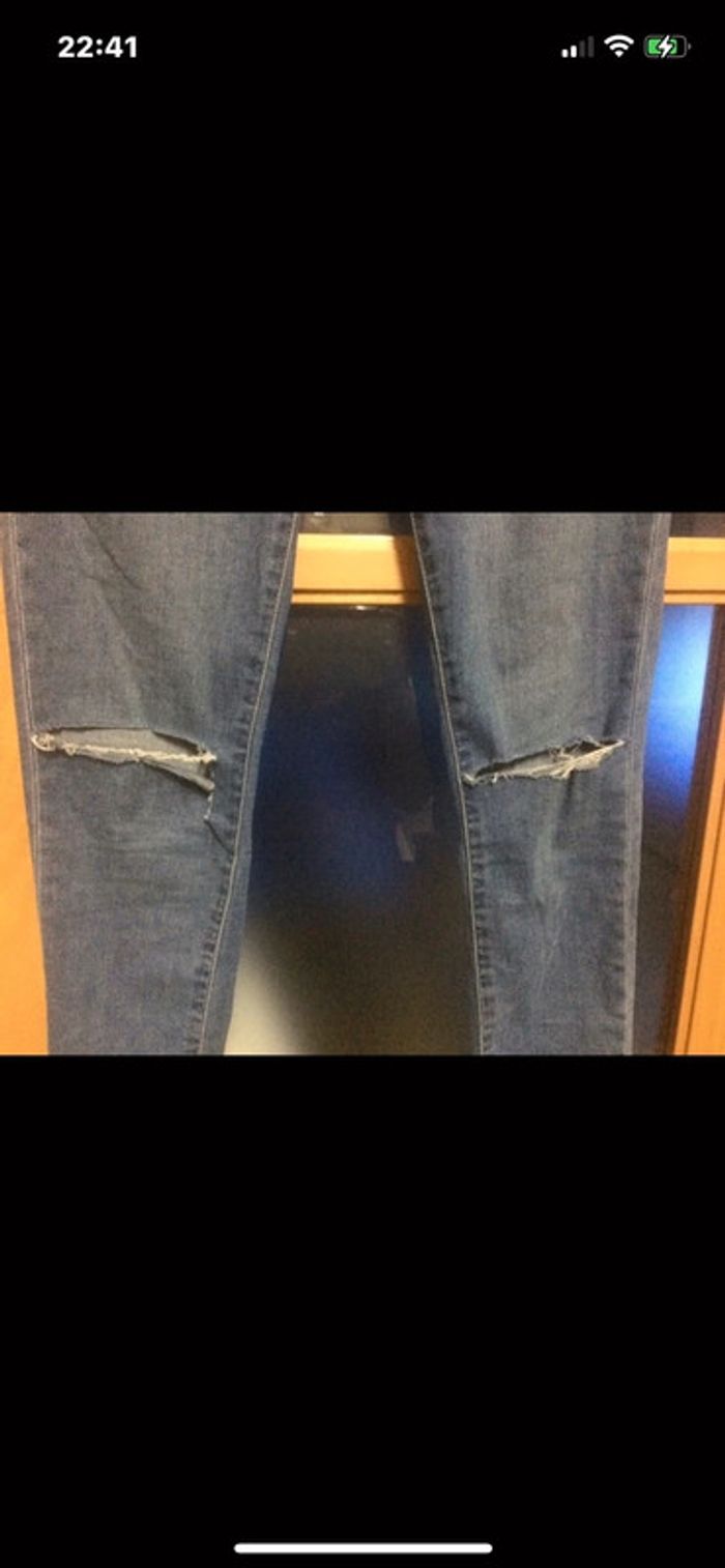 Superbe jeans Jeans topshop moto taille haute taille 30 us / 40 fR - photo numéro 4