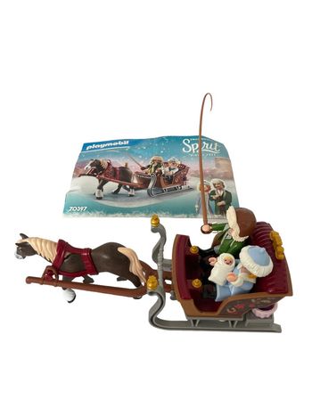 Playmobil Spirit 70397 calèche d’hiver avec avec attelage