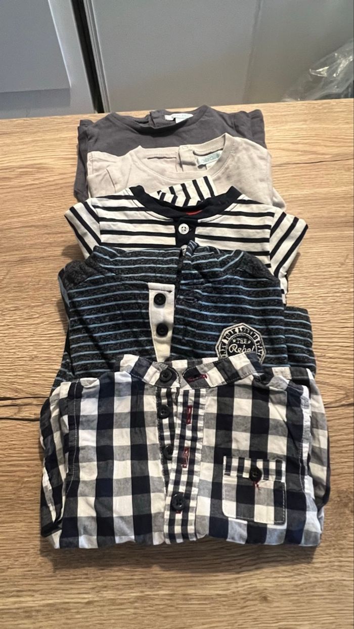 Lot de 5 hauts garçon