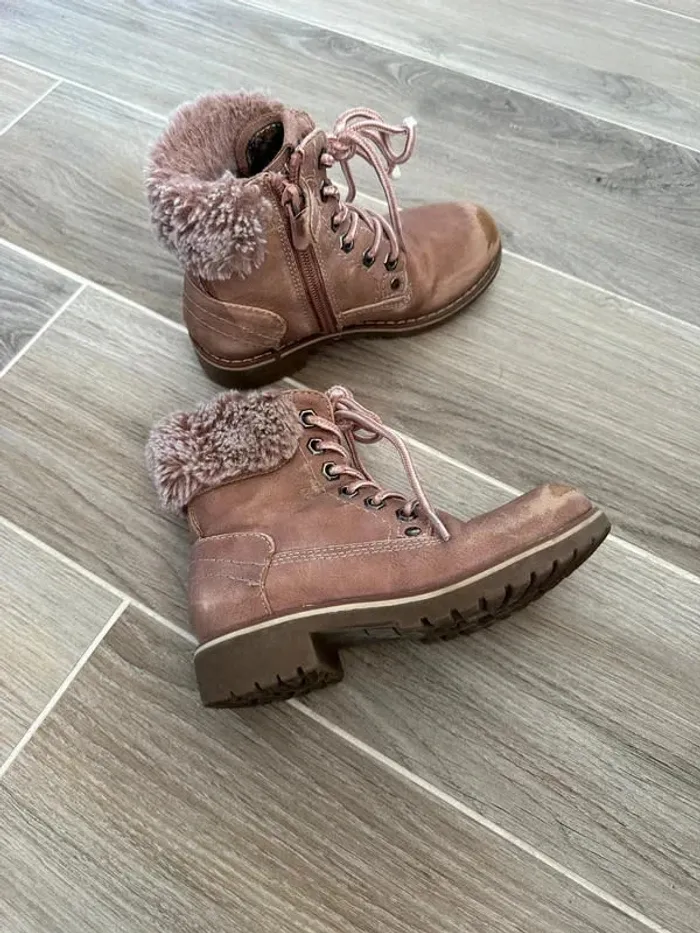 bottine hiver rose taille 28 fille