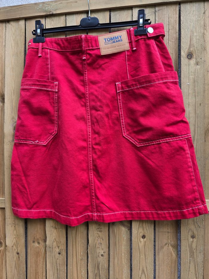 Jupe en jeans cargo 🍒tommy jeans y2k🍒taille 38/40 - photo numéro 4