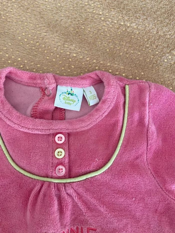Haut pyjama velour 3 mois - photo numéro 3