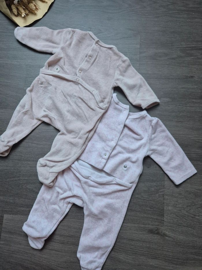 Lot de 2 pyjamas velours 3 mois - photo numéro 6