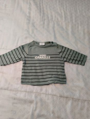 Tee shirt manches longues kaki Tape à l'oeil