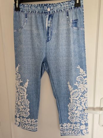 Legging imitation jean