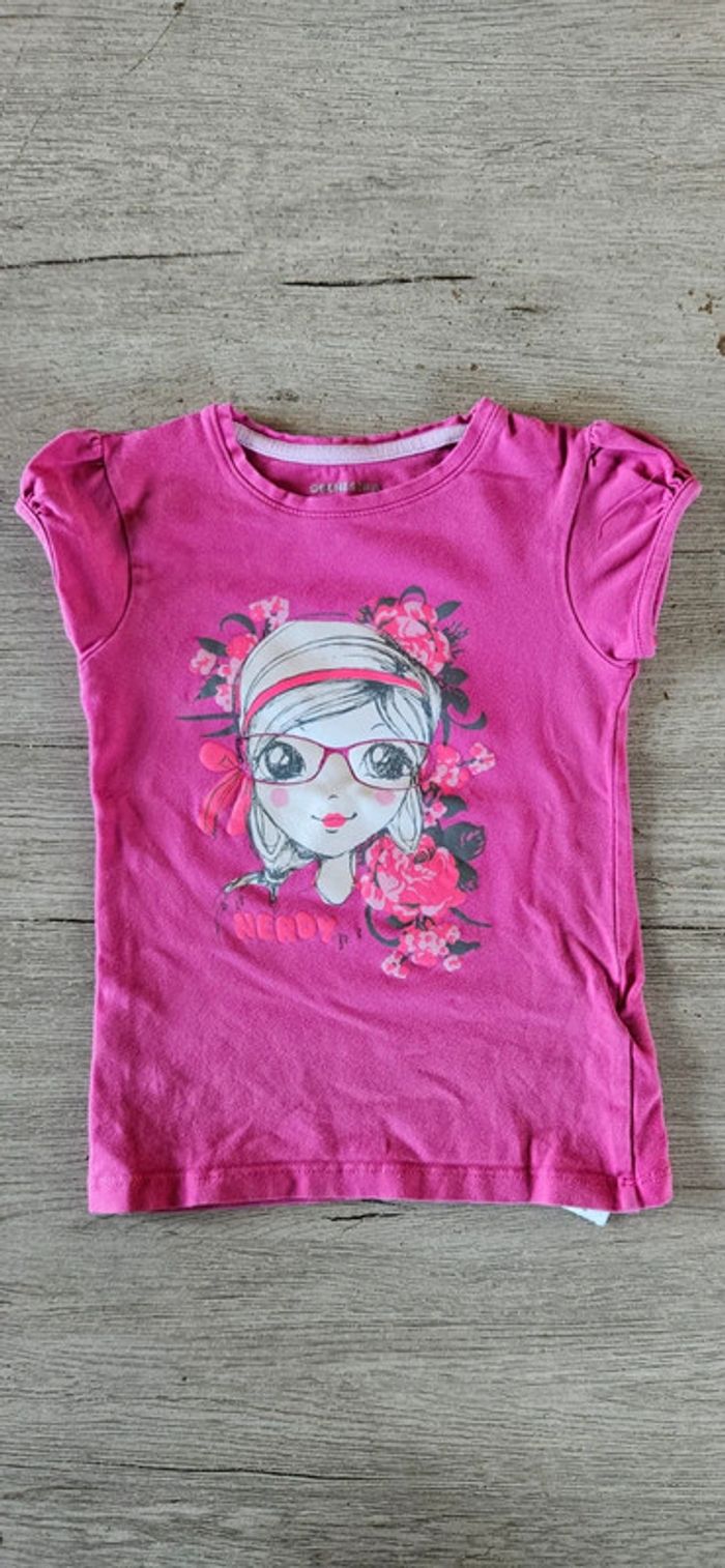 T shirt rose fushia, manches courtes, Orchestra, 5 ans - photo numéro 2