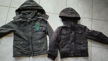 Lot de deux blousons manteaux garçon 3 et 4 ans