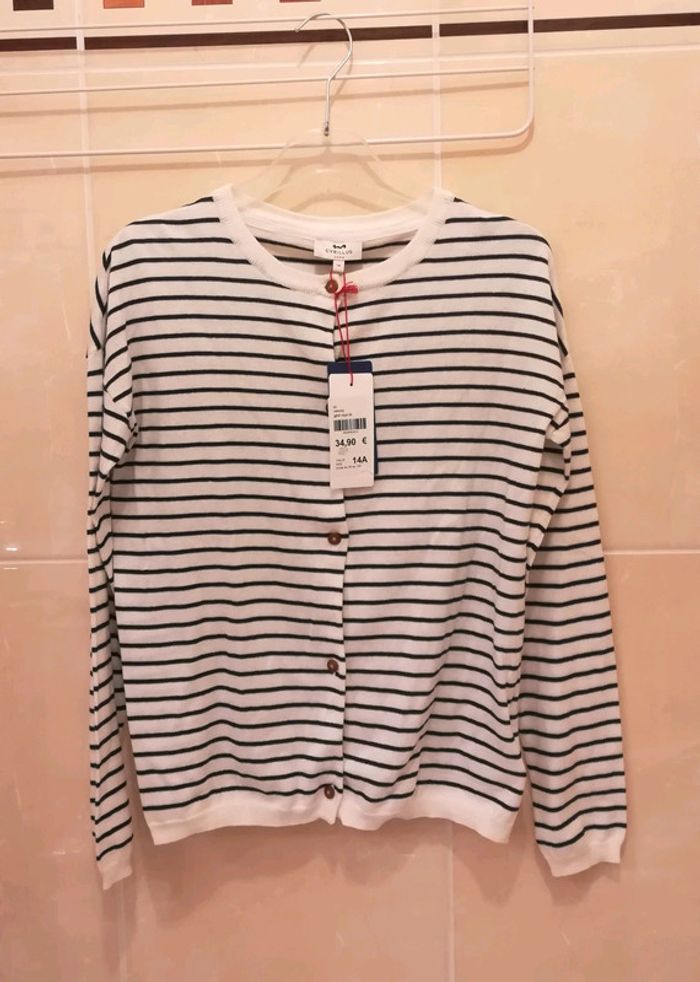 Gilet Cyrillus NEUF Étiqueté T14 ans - V92B