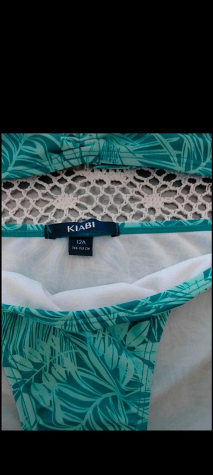 🩵Maillot de bain 2 pièces tropical 12 ans Kiabi - photo numéro 3