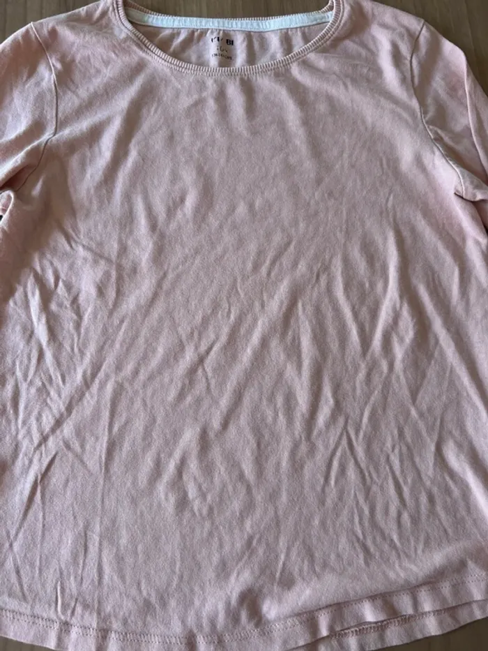 Haut manches longues rose kiabi 10 ans - photo numéro 4