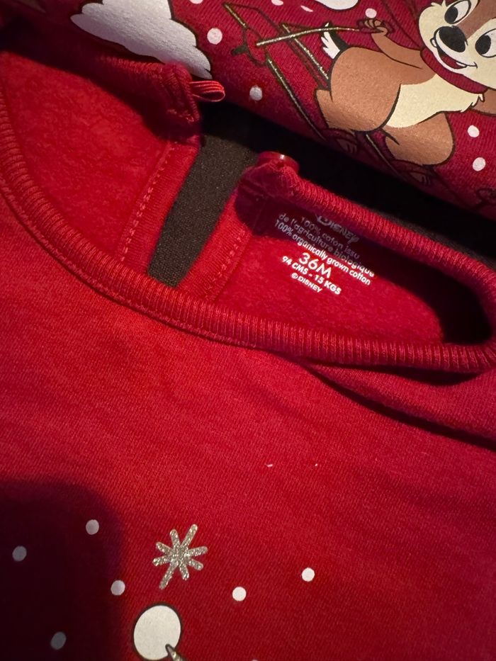 Pull sweat Noël Tic et Tac 36 mois neuf Jumeaux - photo numéro 4