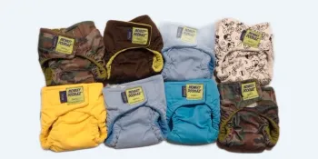 9 Couches lavable monkey doodlez pas besoin d'insert scratch en bon état pas de tâche très pratique