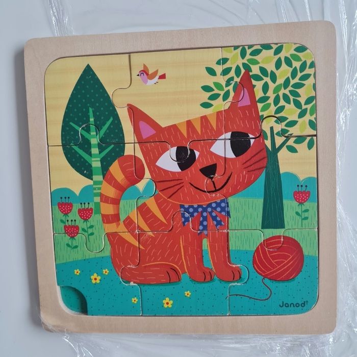 Puzzle bois chat janod