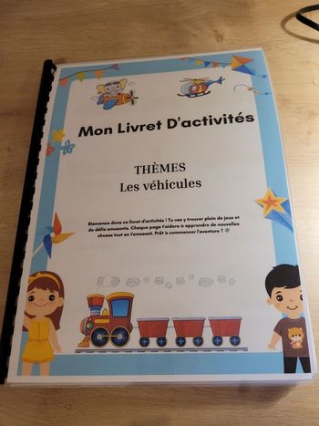 Livres d'activités les véhicules ✨️
